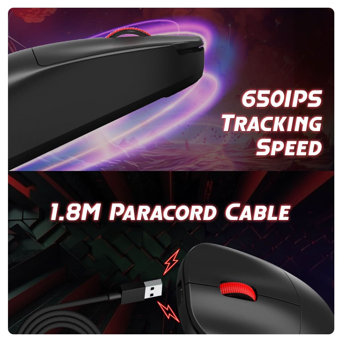 COSMIC BYTE HYPERNOVA TRI-MODE GAMING MOUSE WIRELESS (BLACK)