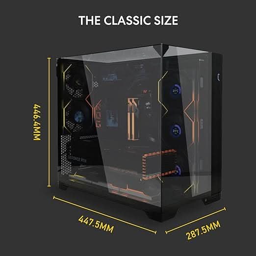 Lian Li O11 Vision Compact Black ATX Mid Tower Computer Case