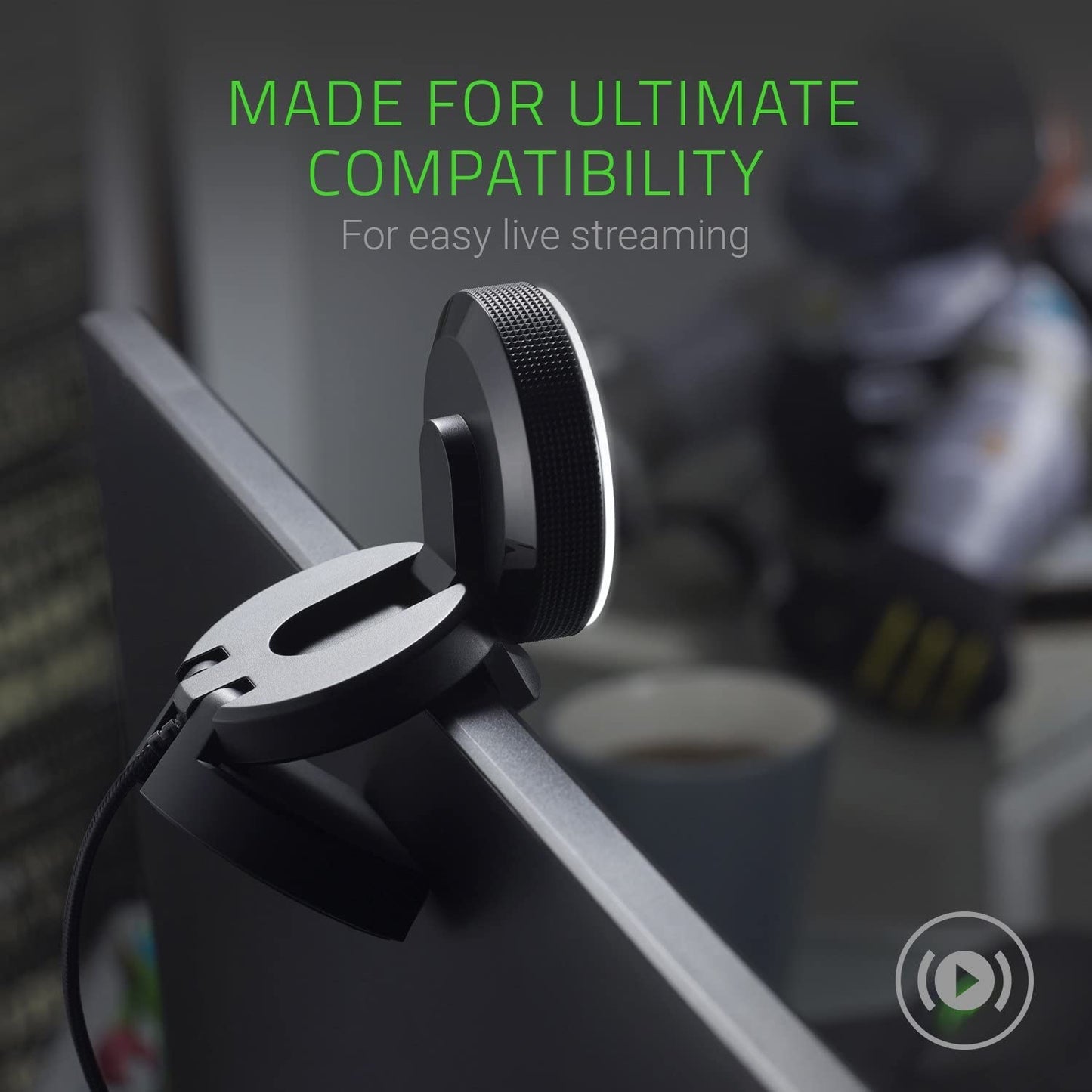 RAZER KIYO - DESKTOP CAMERA FOR STREAMING WITH ILLUMINATION RZ19-02320100-R3M1