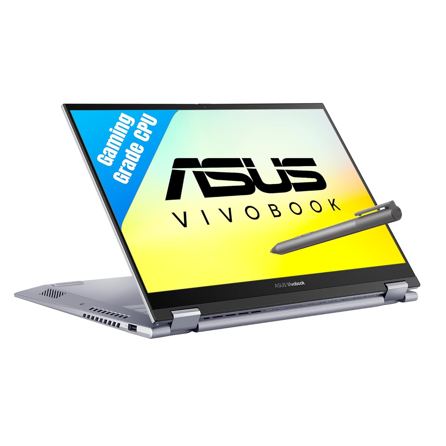 ASUS VIVOBOOK S 14 FLIP (2022), 14-INCH (35.56 CMS) FHD+ 16:10 TOUCH, AMD RYZEN 7 5800HS, 2-IN-1 LAPTOP (16GB/512GB SSD/INTEGRATED GRAPHICS/WINDOWS 11/OFFICE 2021/SILVER/1.5 KG), TN3402QA-LZ741WS