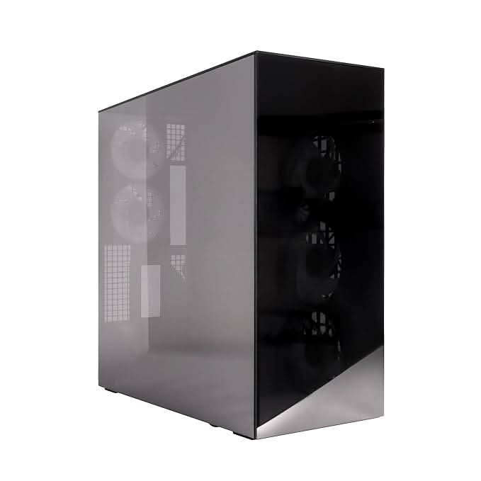 ARCTIC Xtender VG (Mirror Black) with Vertical GPU Mount Case