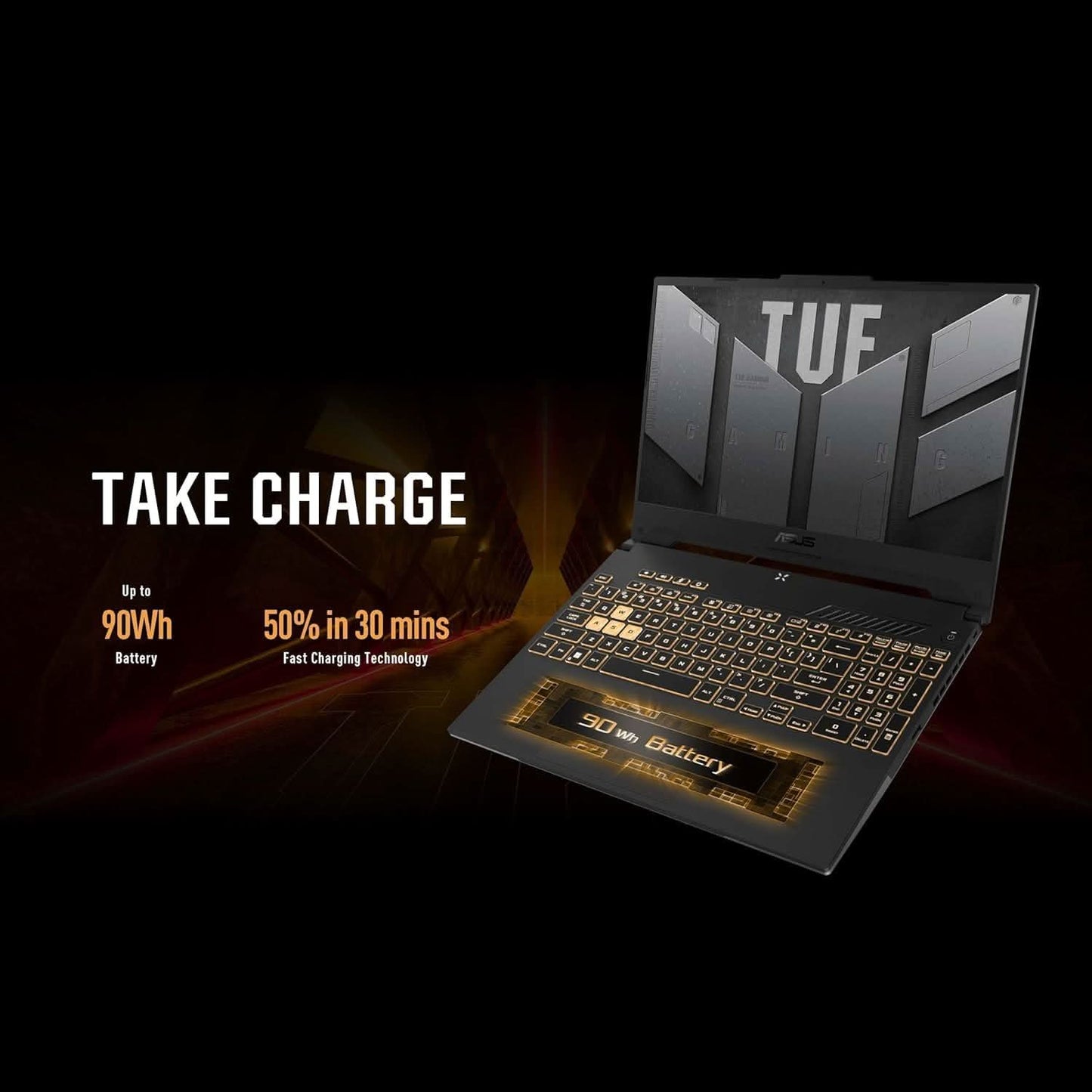 ASUS TUF GAMING F15 12TH GEN, INTEL CORE I7-12700H GAMING LAPTOP(NVIDIA RTX 3050-4GB/95W TGP/16GB RAM/512GB SSD/FHD/15.6 INCH/144HZ/RGB KB/90WHR/WINDOWS 11//JAEGER GRAY/2.20 KG) FX577ZC-HN193W