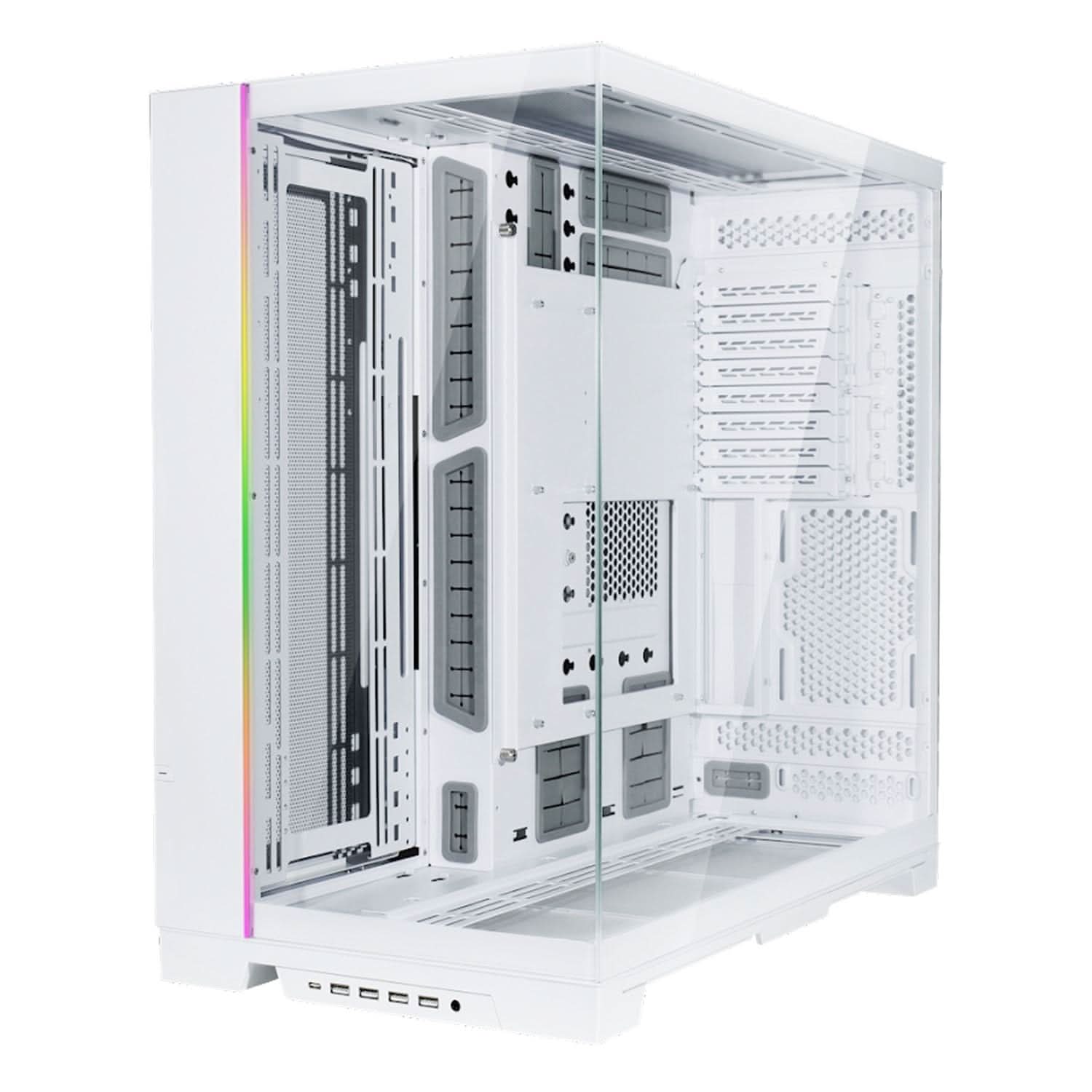 LIAN LI O11 DYNAMIC EVO XL FULL-TOWER GAMING CABINET - WHITE (G99.O11DEXL-W.IN)