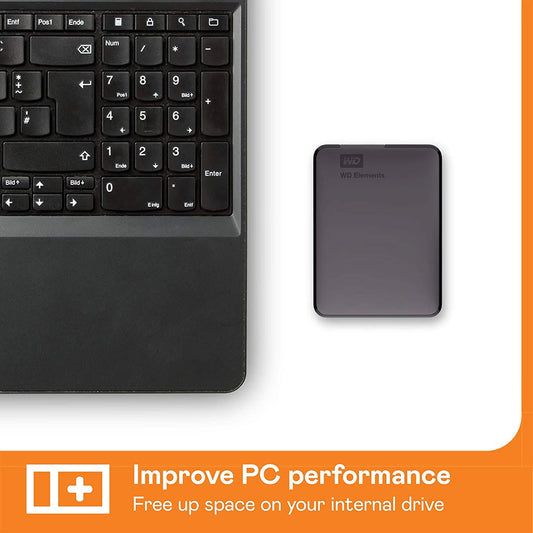 WESTERN DIGITAL ELEMENTS 2TB PORTABLE EXTERNAL HARD DRIVE