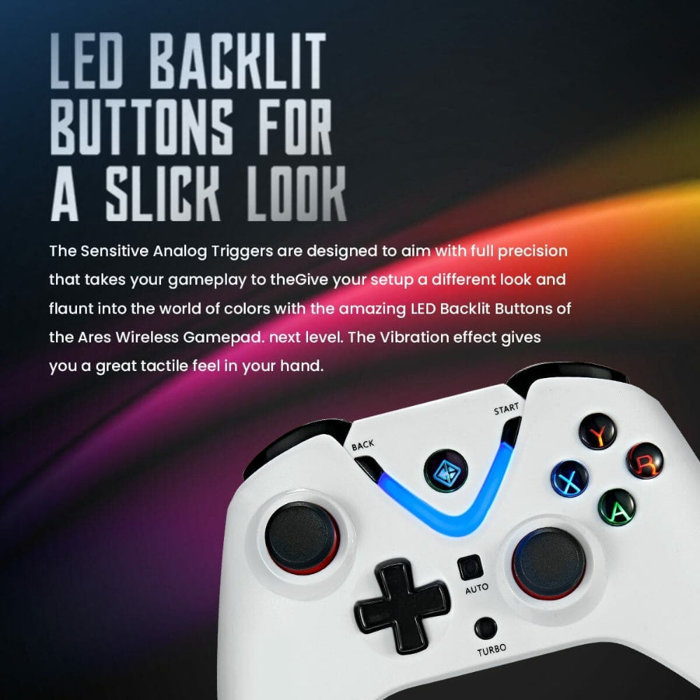 COSMIC BYTE Ares Wireless Console (White)