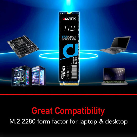 ADDLINK S72 1TB M.2 NVME Gen3 Internal Solid State Drive ( SSD )