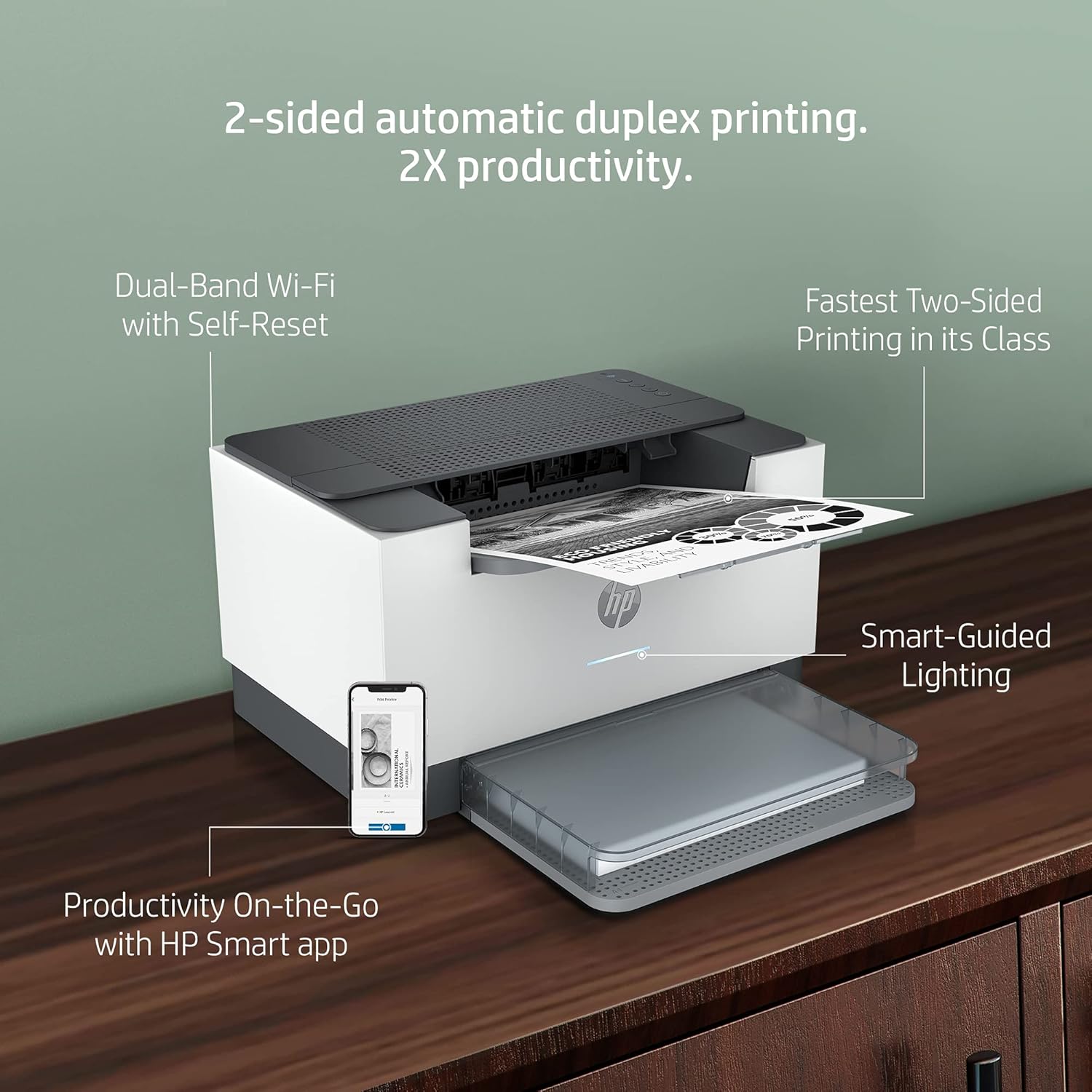 HP LASERJET M208DW WIRELESS PRINTER 6GW64A