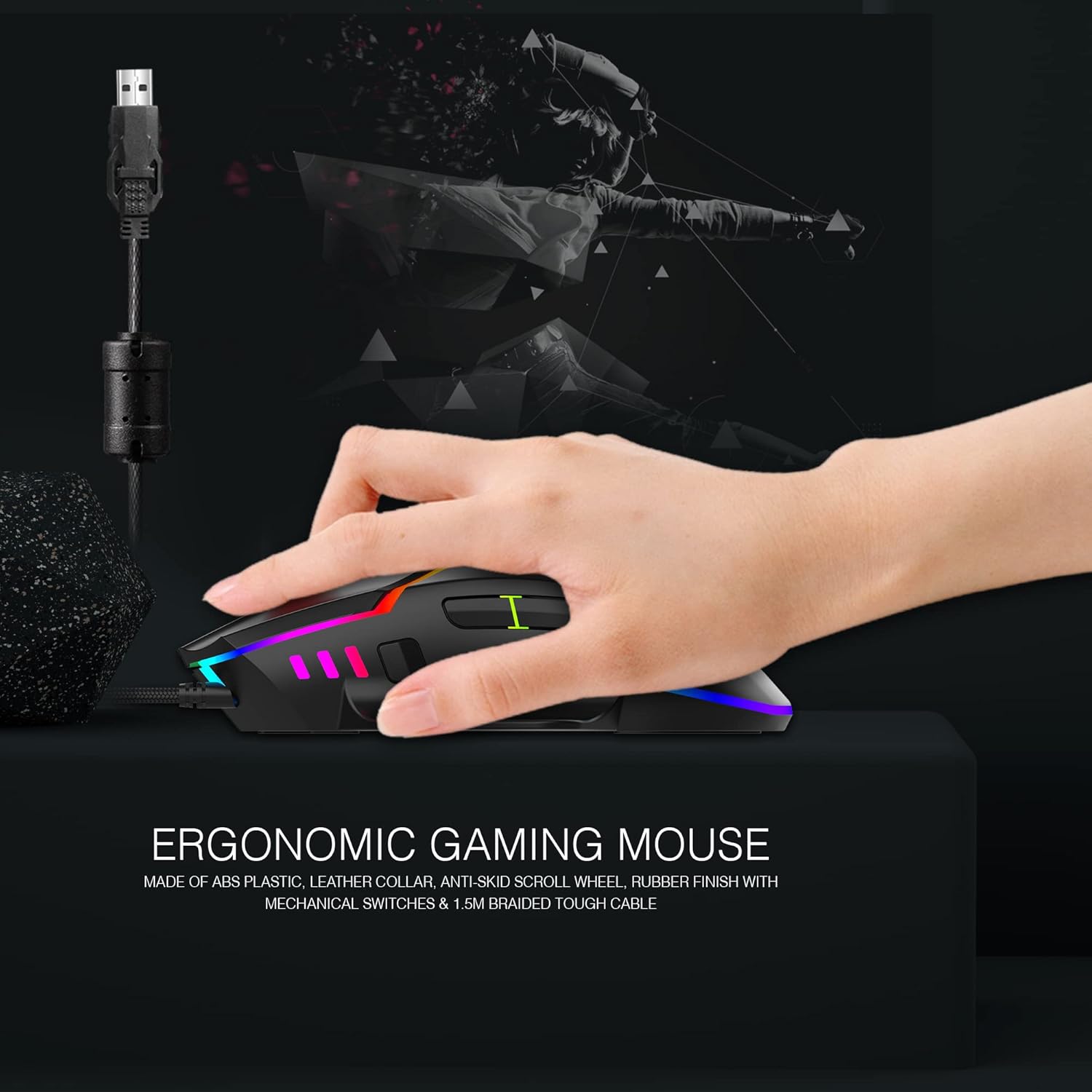 ANT ESPORTS GM320 RGB WIRED GAMING MOUSE