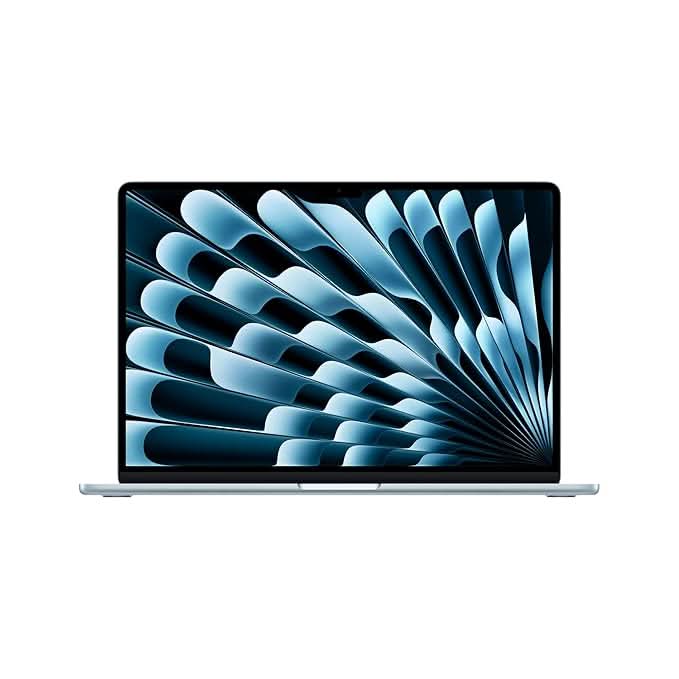 Apple 15-inch MacBook Air M5 chip with 10 core CPU and 10 core GPU, 24GB, 1TB SSD - Sky Blue