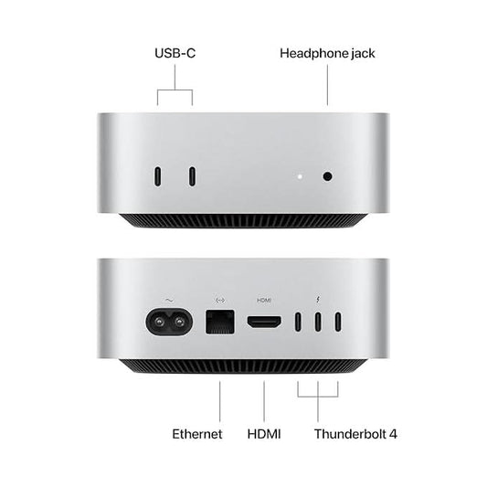 Apple Mac mini M4 chip with 10-core CPU and 10-core GPU, 16GB, 256GB SSD