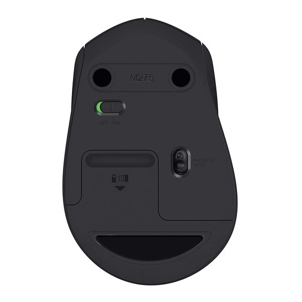 LOGITECH M275 Wireless Ergonomic Gaming Mouse ( 鈥?10-004914 ) ( 1000DPI / 3 Macro Button ) ( Black )