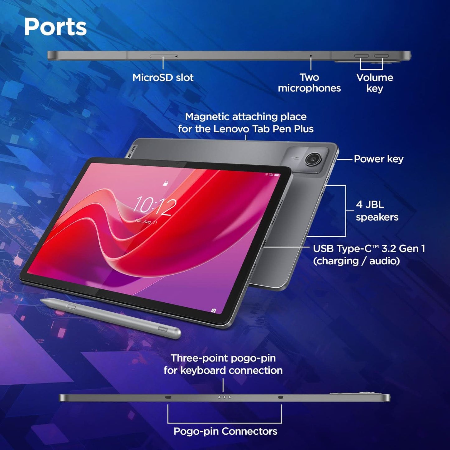 Lenovo Octa Core MediaTek Dimensity 6300, 8GB, 256GB, WIFI, 11 INCH ZAFR0900IN