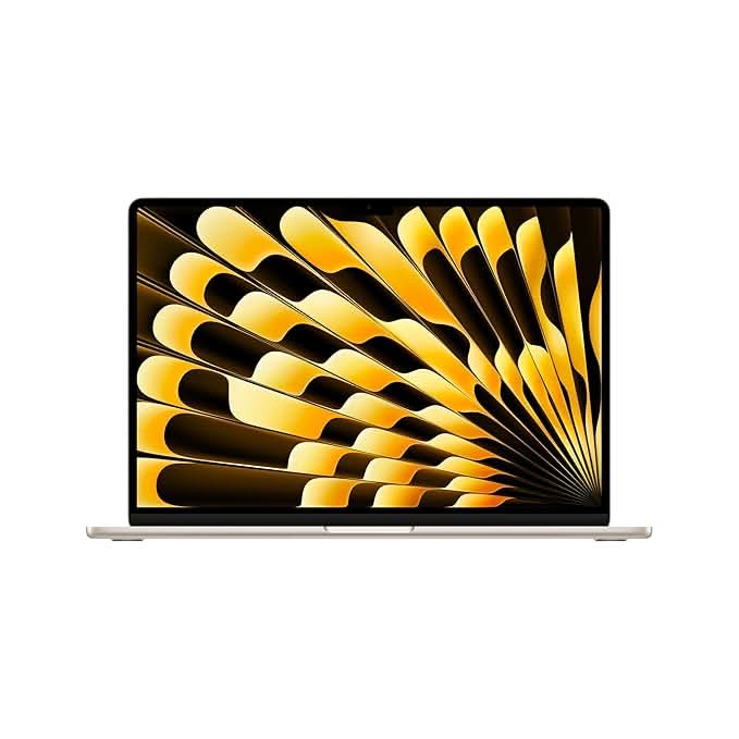 Apple 15-inch MacBook Air M5 chip with 10 core CPU and 10 core GPU, 16GB, 512GB SSD - Starlight