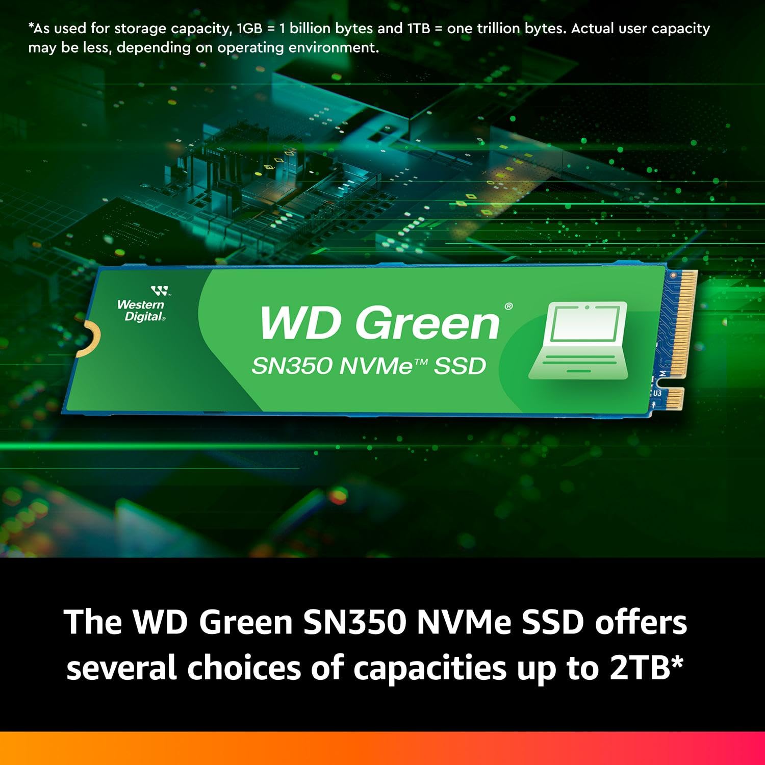 WESTERN DIGITAL GREEN SATA 2TB, (WDS200T2G0A)