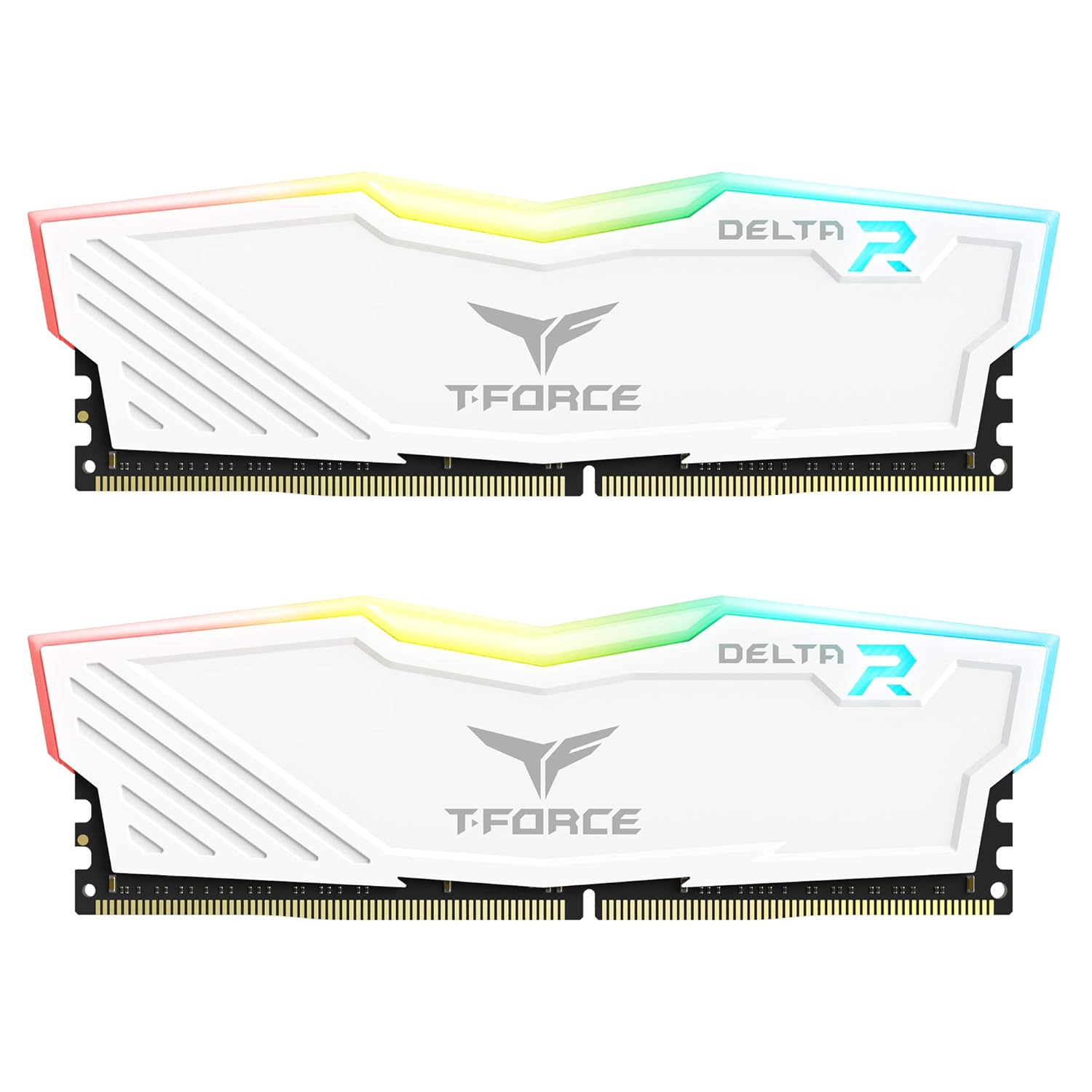 TEAMGROUP T-FORCE DELTA RGB 32GB (16GBX2) DDR4 3600MHZ DESKTOP RAM (WHITE)
