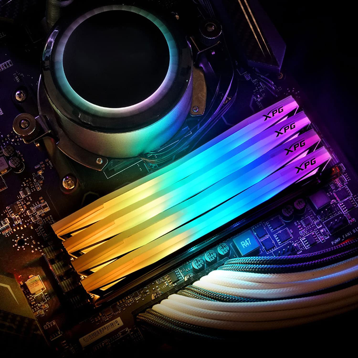 XPG 16GB D4 3600MHZ ST60 RGB DESKTOP RAM AX4U360016G18I-ST60