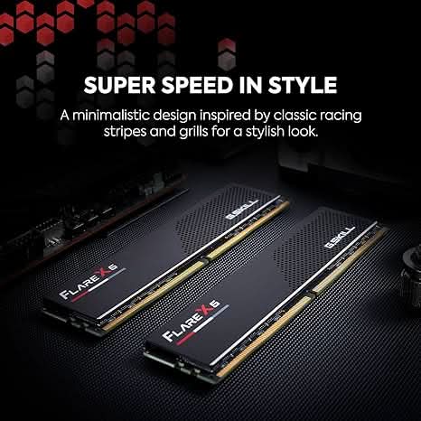 G.SKILL Flare X5 Series DDR5 RAM (AMD Expo & Intel XMP 3.0) 64GB (2x32GB) 6000MHz