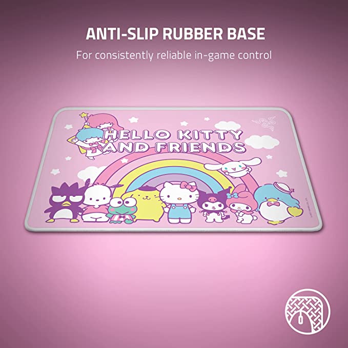 RAZER DeathAdder Essential Mouse Plus Goliathus Medium Wired Ergonomic Gaming Mouse ( RZ83-03850100-B3M1 ) ( 6400DPI / 5 Macro Button ) ( Hello Kitty And Friend Edition )