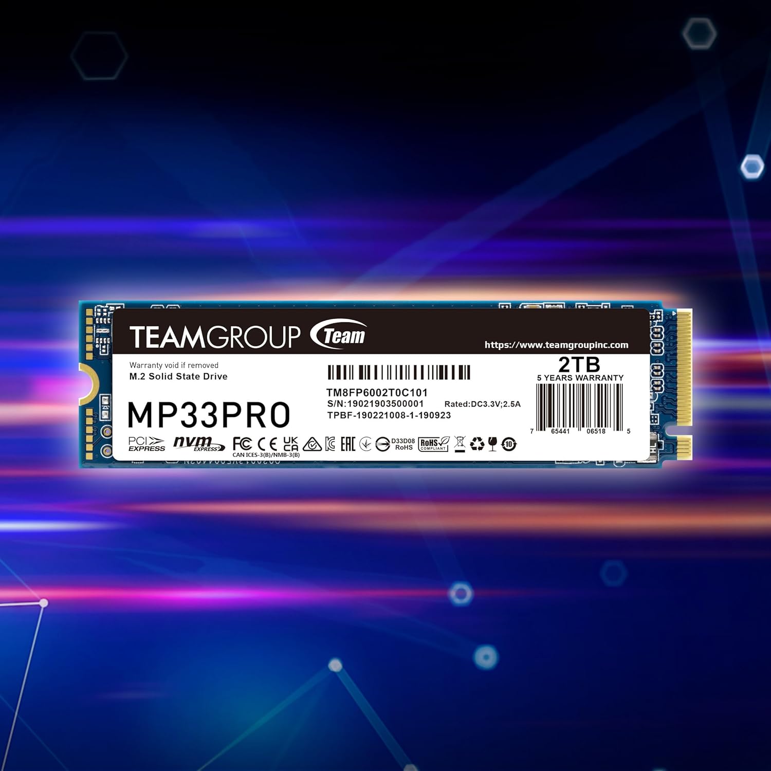 TEAMGROUP MP33 PRO 2TB M.2 NVME INTERNAL SSD