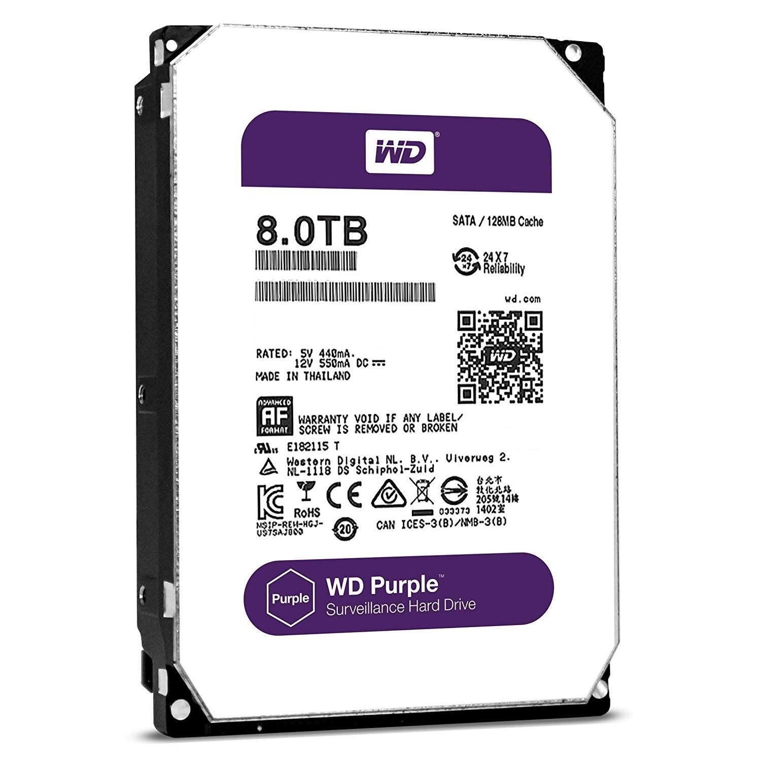 WESTERN DIGITAL 8TB SURVEILLANCE INTERNAL SATA HARD DRIVE