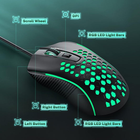 AULA S11 BLACK GAMING MOUSE BLACK