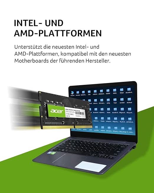 Acer SD100 8GB Single RAM 3200 MHz DDR4 CL22 Laptop Memory
