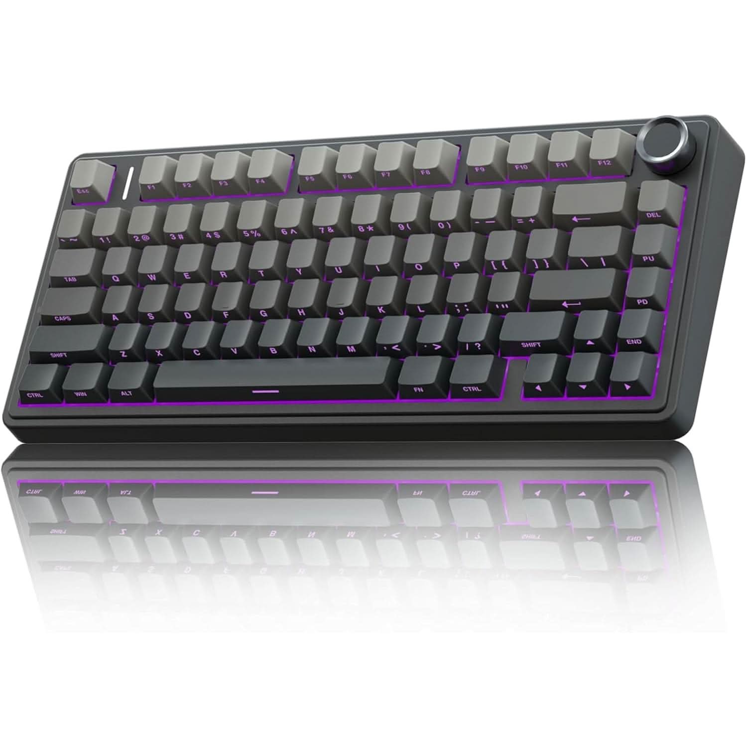 Aula F75 75% GRADIENT GREY SIDE ENCRAVED REAPER SWITCH