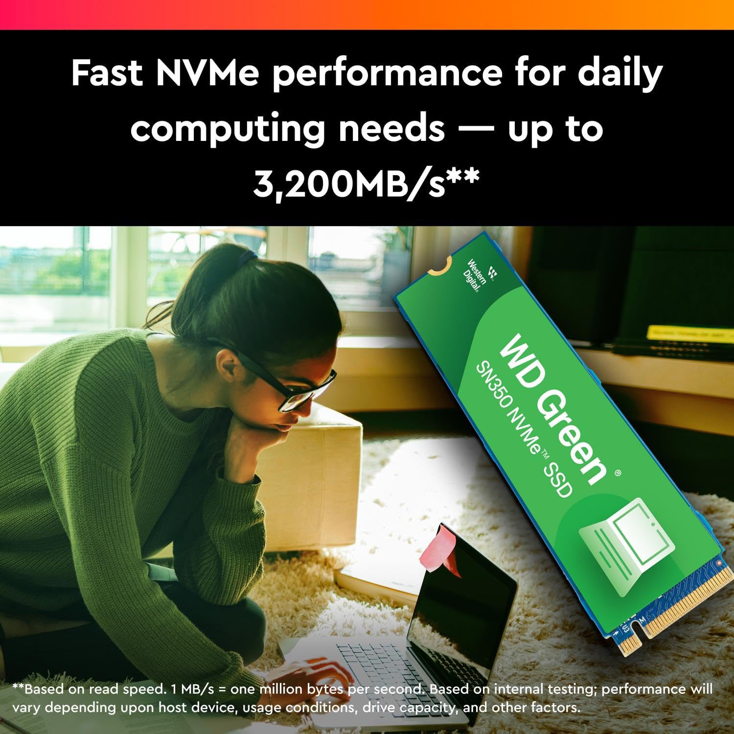 Western Digital Green SN350 NVMe 500GB - WDS500G2G0C SSD