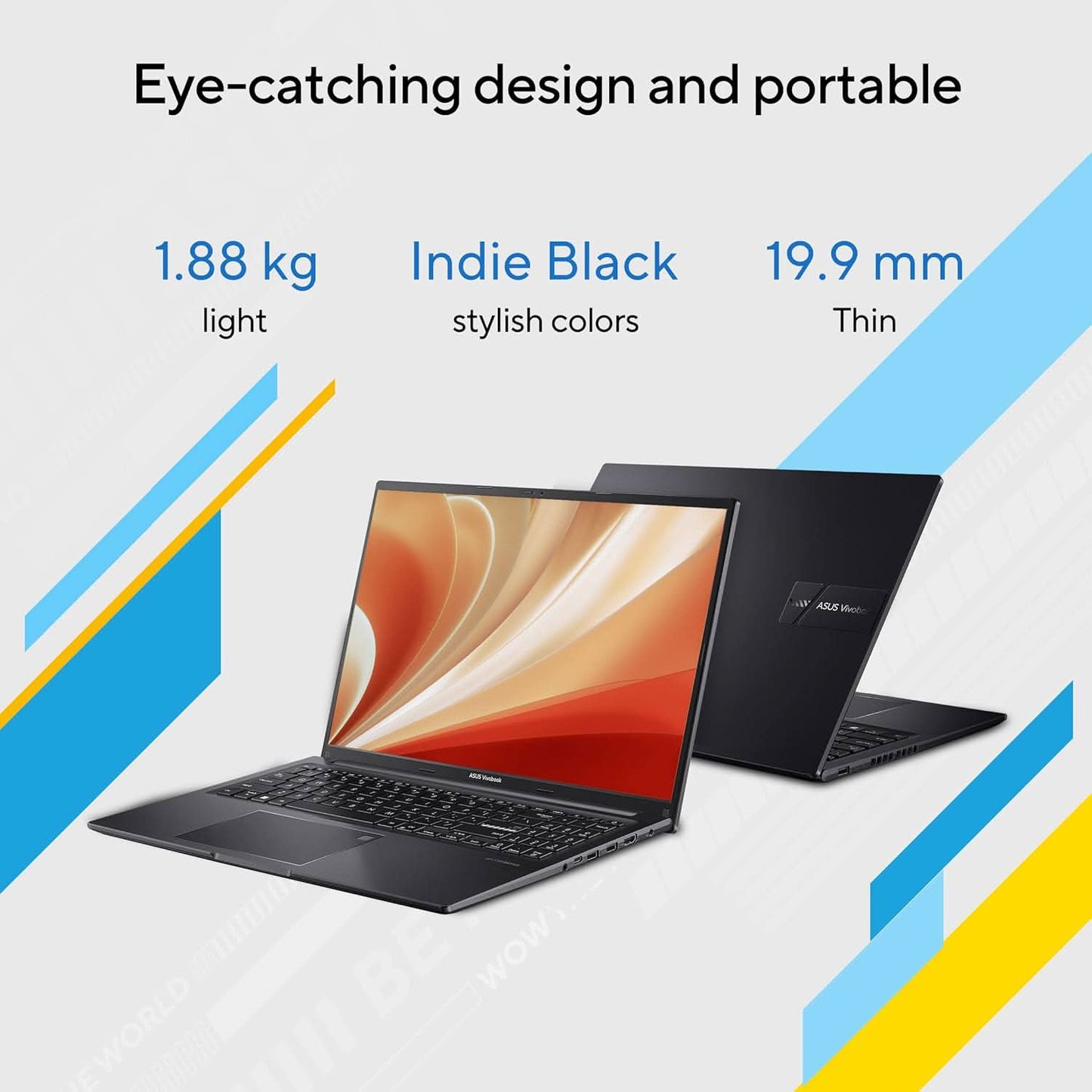 ASUS VIVOBOOK 16 (2023), INTEL CORE I5-13500H 13TH GEN, 16 INCH (40.64 CM) FHD+, THIN & LIGHT LAPTOP (16GB/512GB SSD/INTEL IRIS X?/WIN 11/OFFICE 2021/BACKLIT KB/FINGERPRINT/BLACK/1.88 KG), X1605VA-MB541WS