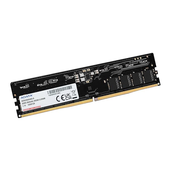 ADATA 32GB ( 32GB X1) 5600MHZ CL46 DDR5 U-DIMM DESKTOP MEMORY MODULE (AD5U560032G-S)