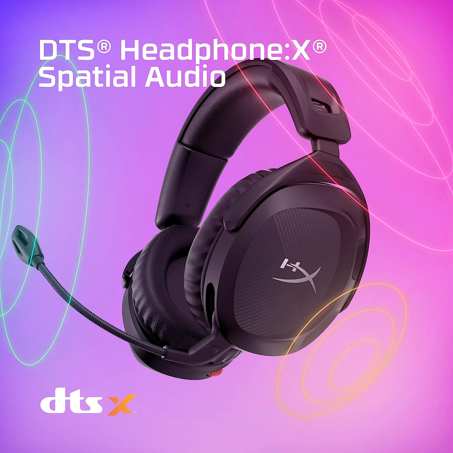 HYPERX Cloud Stinger 2 Wireless USB 7.1 Surround Gaming Headphone ( Black ) ( PC / PS5 / PS4 / Xbox )