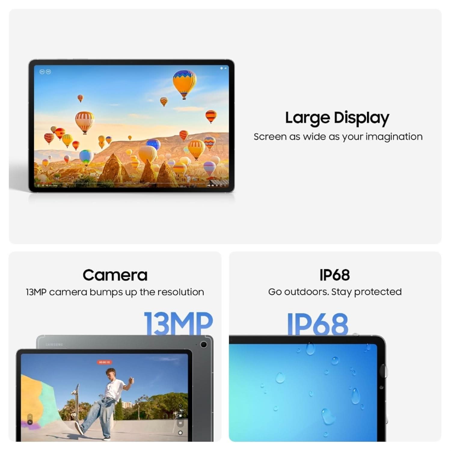 SAMSUNG GALAXY TAB S10FE 8GB RAM 128GB ROM WIFI and 5G