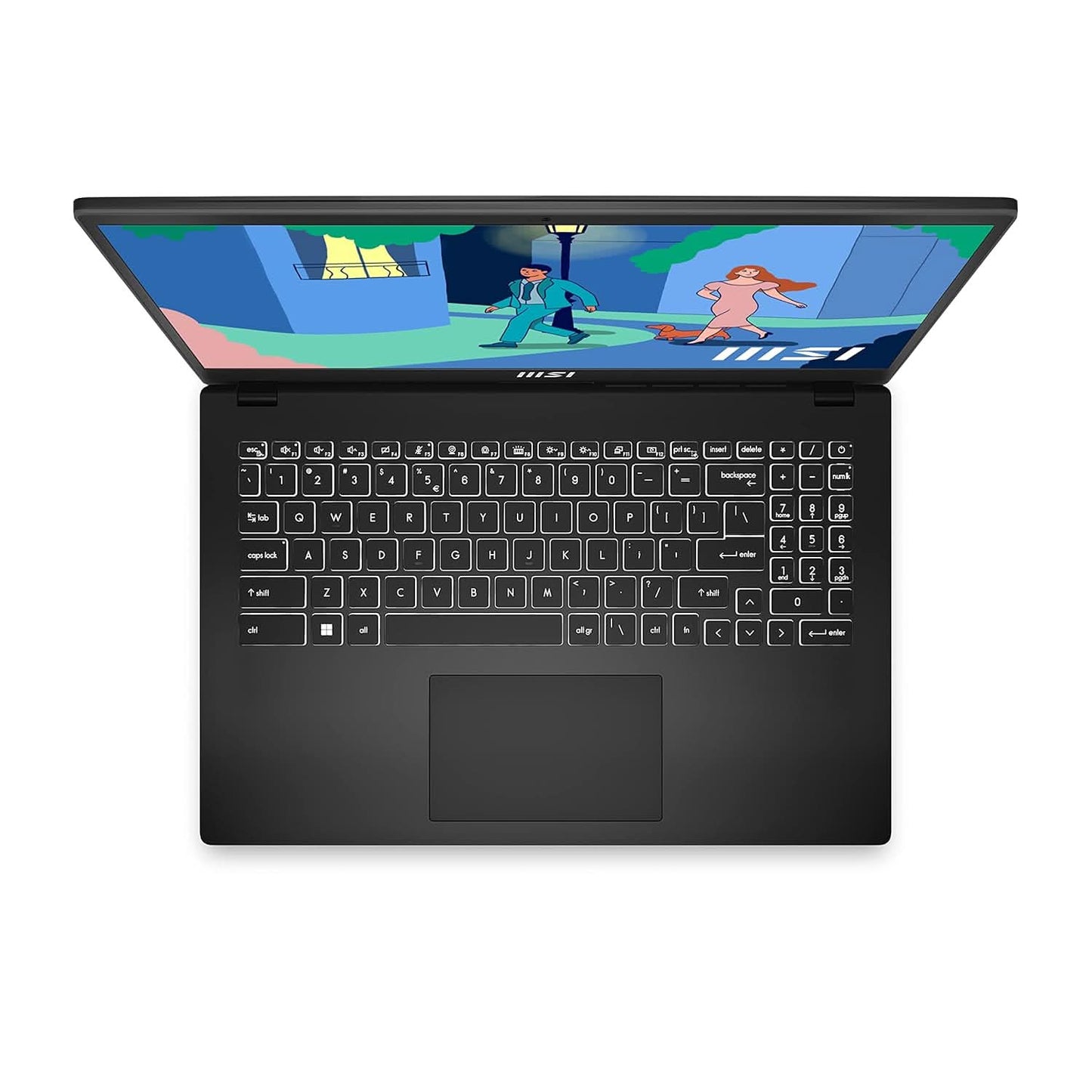 MSI MODERN 15, INTEL 12TH GEN. I7-1255U, 40CM FHD 60HZ LAPTOP(16GB/1TB NVME SSD/WINDOWS 11 HOME/MSO 2021/INTEL IRIS XE GRAPHICS/CLASSIC BLACK/1.7KG), B12MO-1050IN