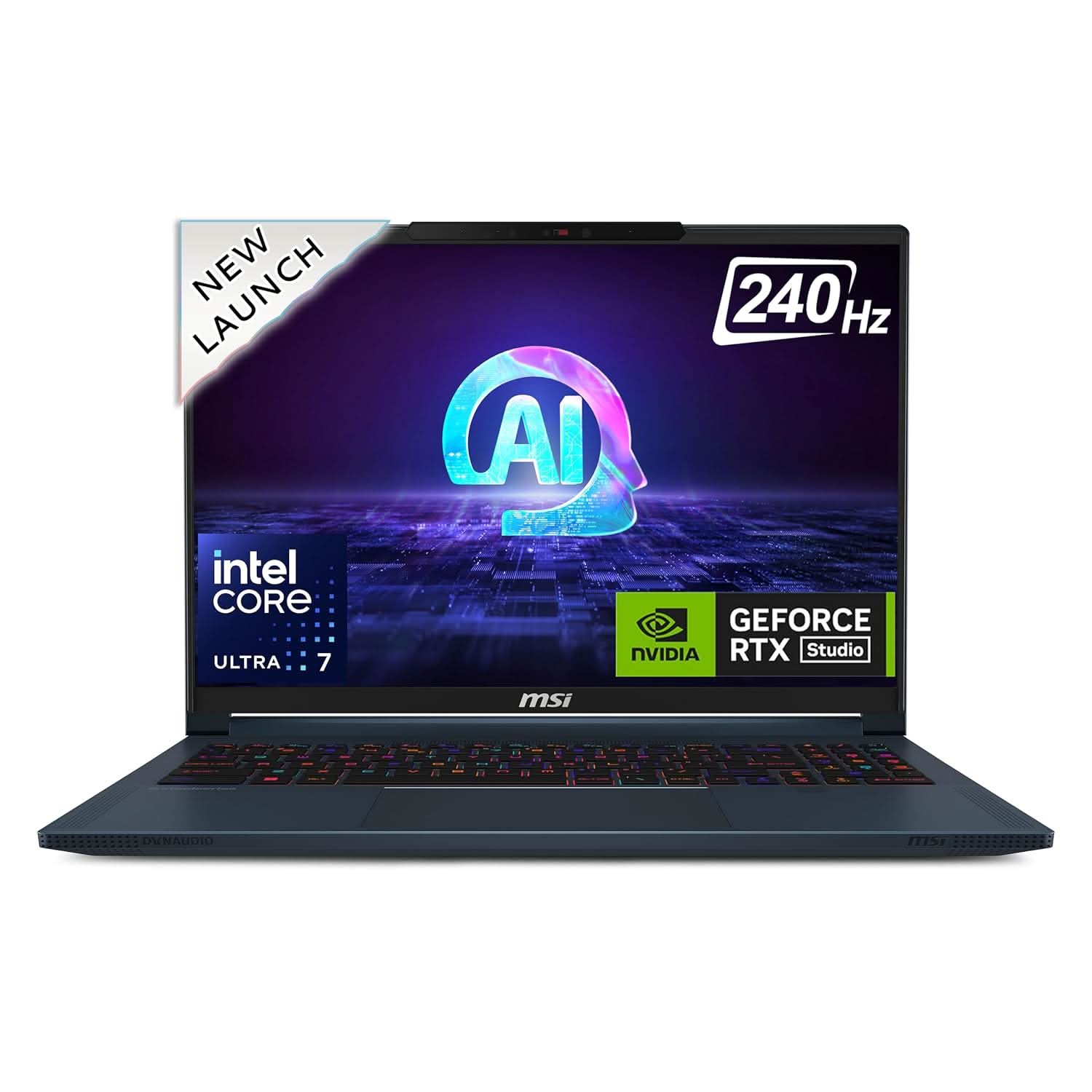 MSI STEALTH 16 AI STUDIO A1VFG-058IN BUSINESS AND GAMING LAPTOP (INTEL CORE ULTRA 7/ 32GB RAM/ 1TB SSD/WIN11 HOME/QHD+/8GB RTX 4060 GRAPH/ 2 YEAR WARRANTY)