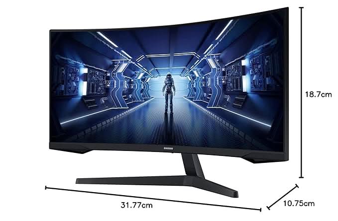 Samsung 34 Inch WQHD Odyssey G5 Curved Gaming Monitor