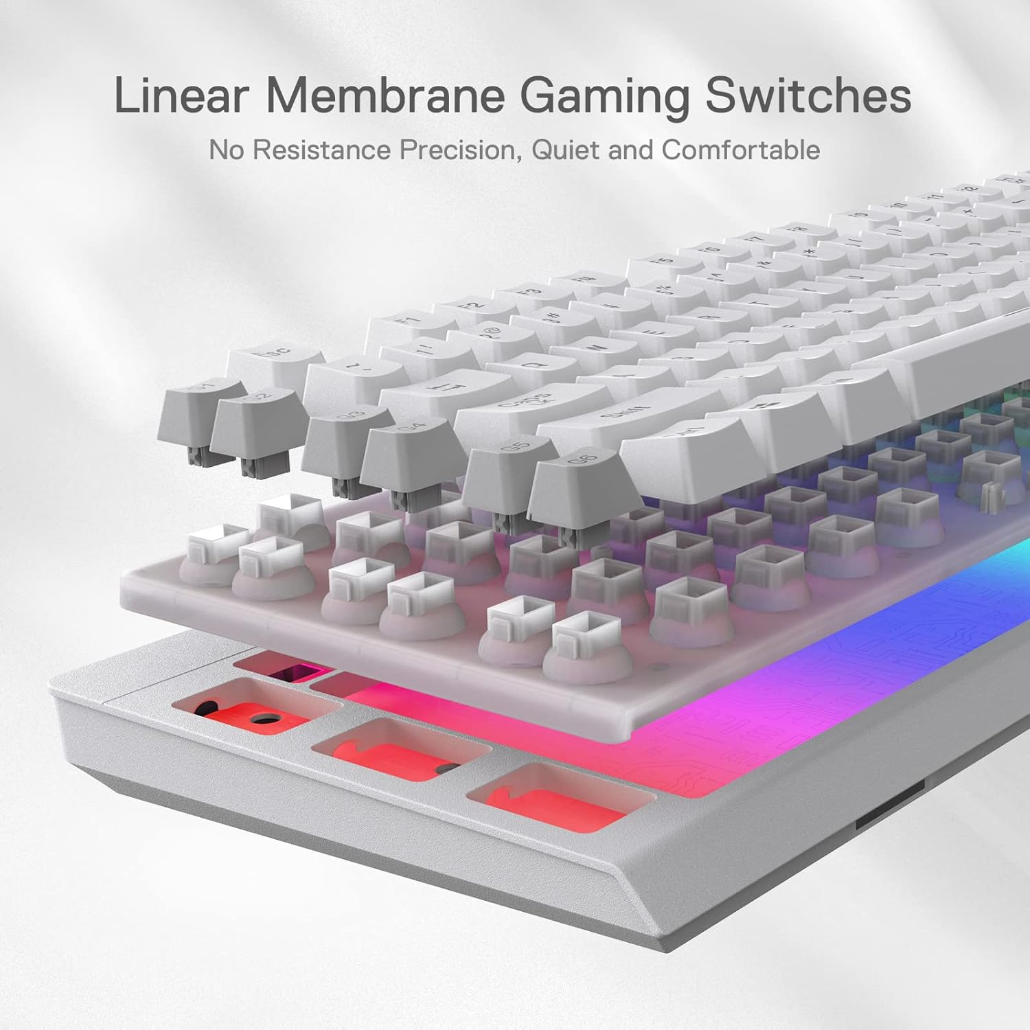 REDRAGON K512 SHIVA USB RGB (WHITE)