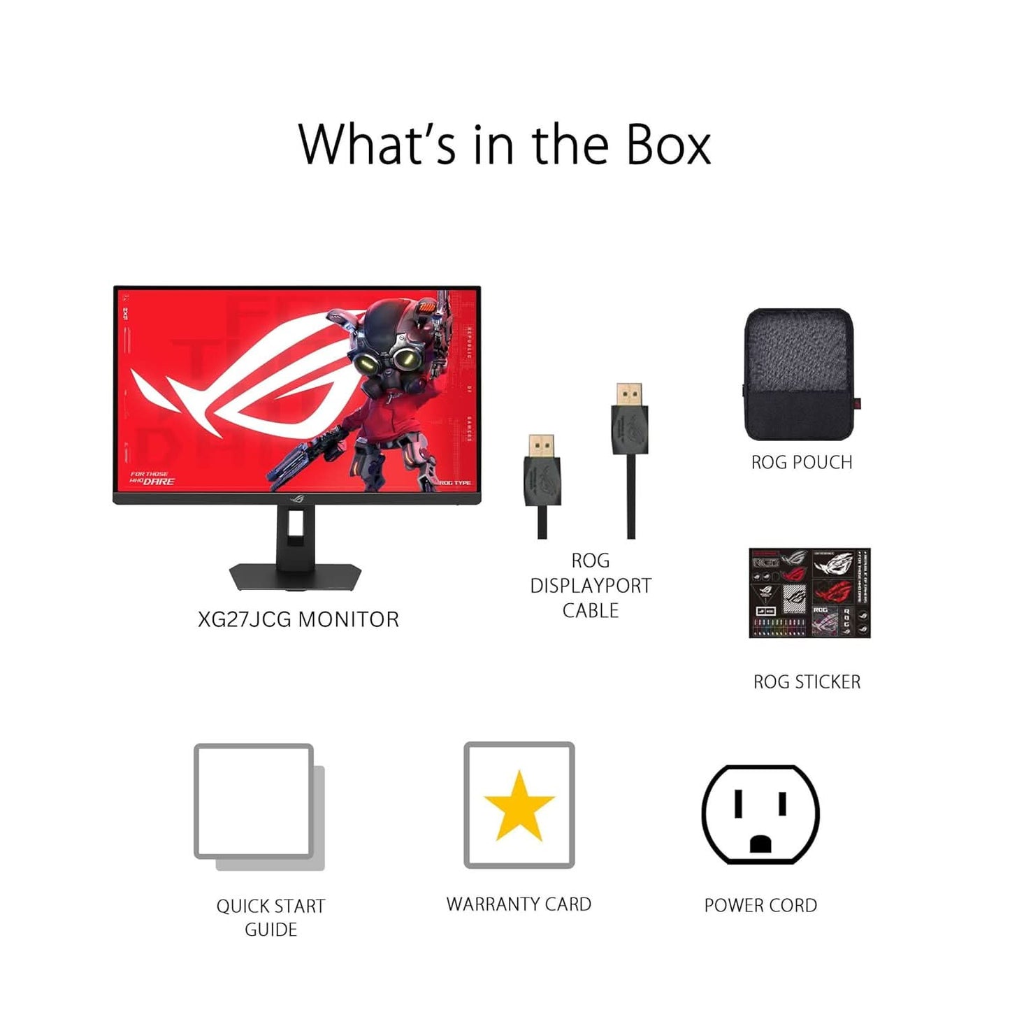 ASUS XG27JCG 27 Inches QHD Fast IPS Monitor