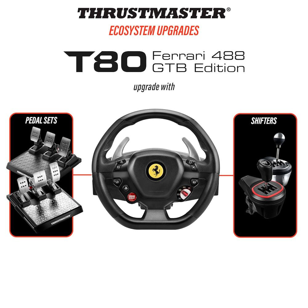 THRUSTMASTER T80 Ferrari 488 Gtb Rw PlayStation 4 PS5 & PC