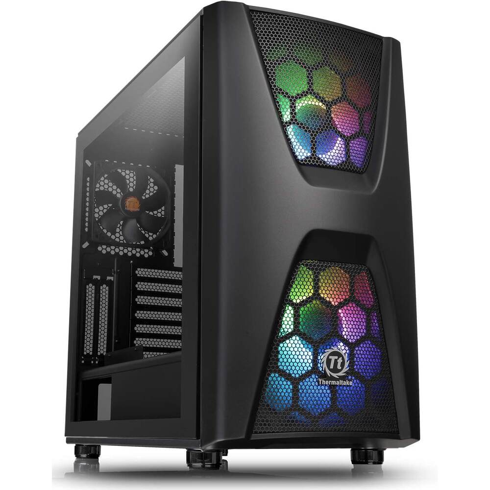 THERMALTAKE Commander C34 TG ARGB ATX Mid Tower Cabinet (Black)