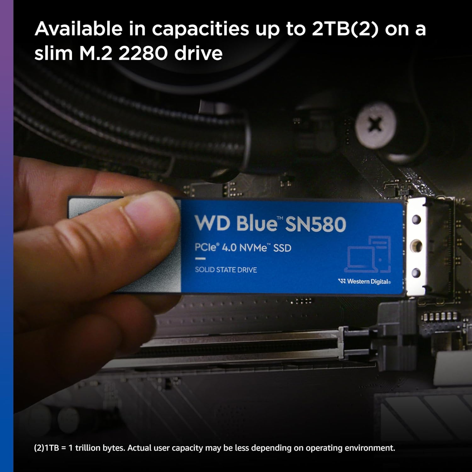 WESTERN DIGITAL BLUE SN580 PCIE GEN 4 NVME SSD INTERNAL STORAGE, 250GB