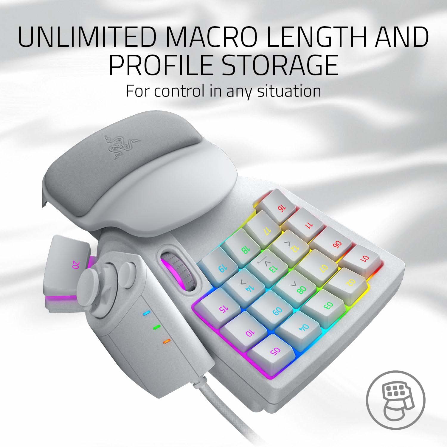 RAZER TARTARUS PRO ANALOG OPTICAL GAMING KEYPAD MERCURY RZ07-03110200-R3M1