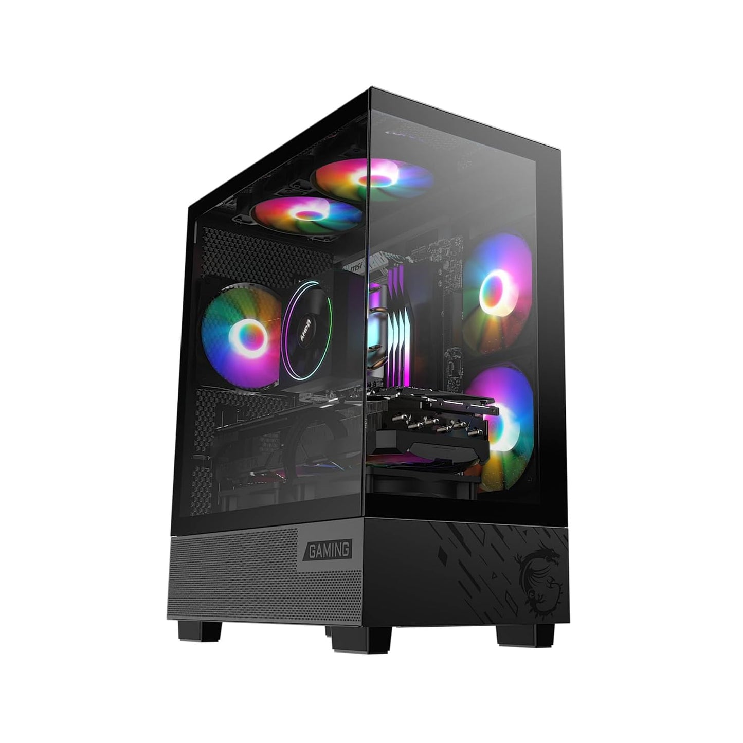 MSI PAG PANO M110A MID TOWER GAMING PC CASE - BLACK