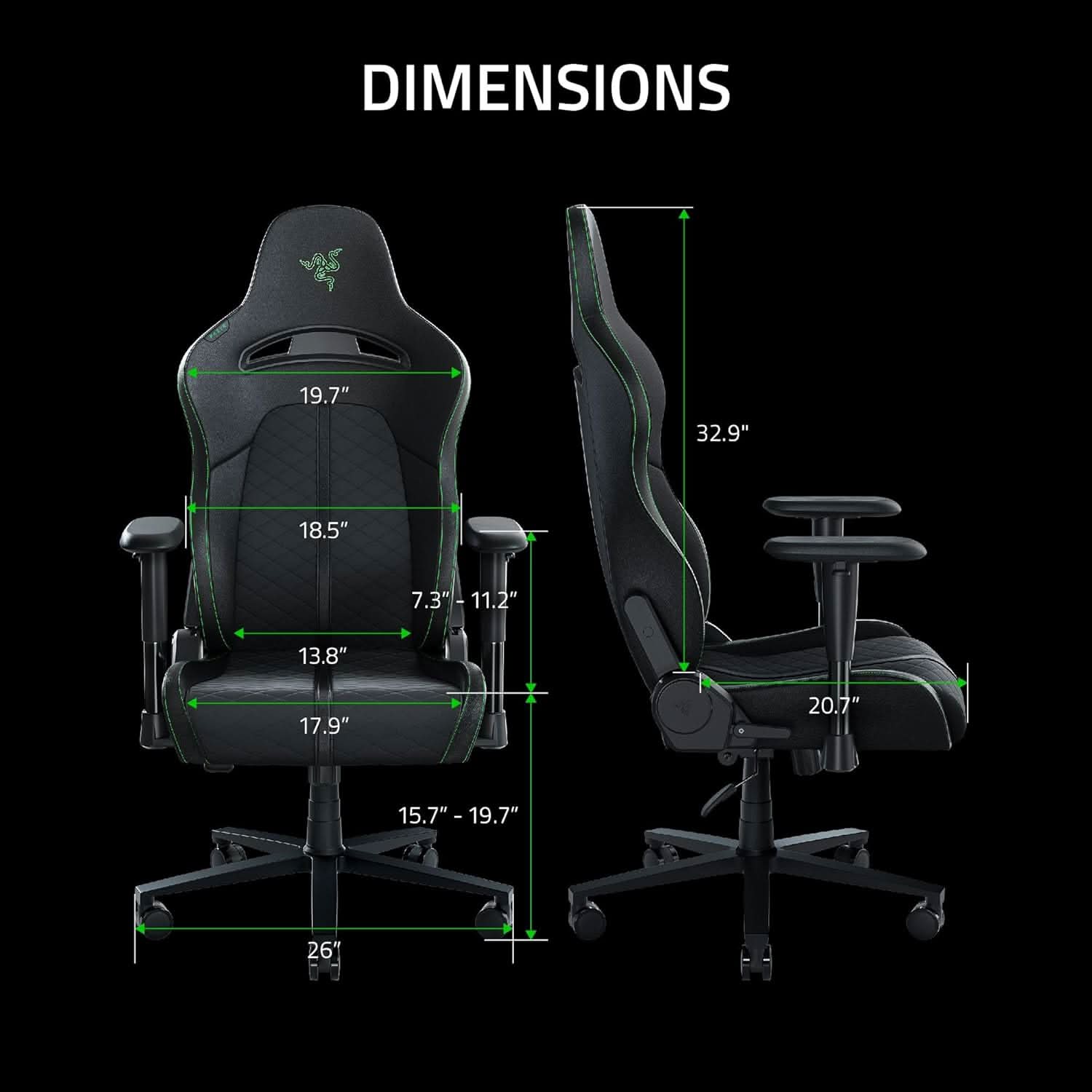 RAZER ENKI X - ESSENTIAL GAMING CHAIR -RZ38-03880100-R3U1