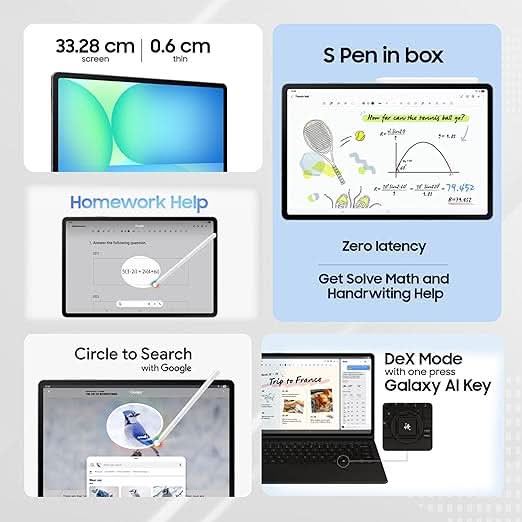 SAMSUNG GALAXY TAB S10FE PLUS 12GB RAM 256GB ROM WiFi and 5G