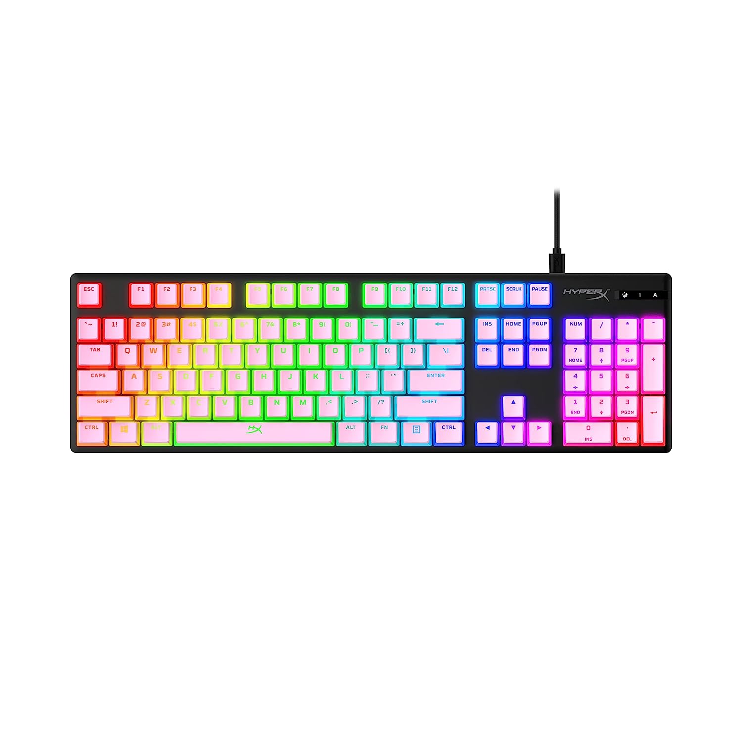 HYPERX Pudding Keycaps Double Shot PBT (Pink)