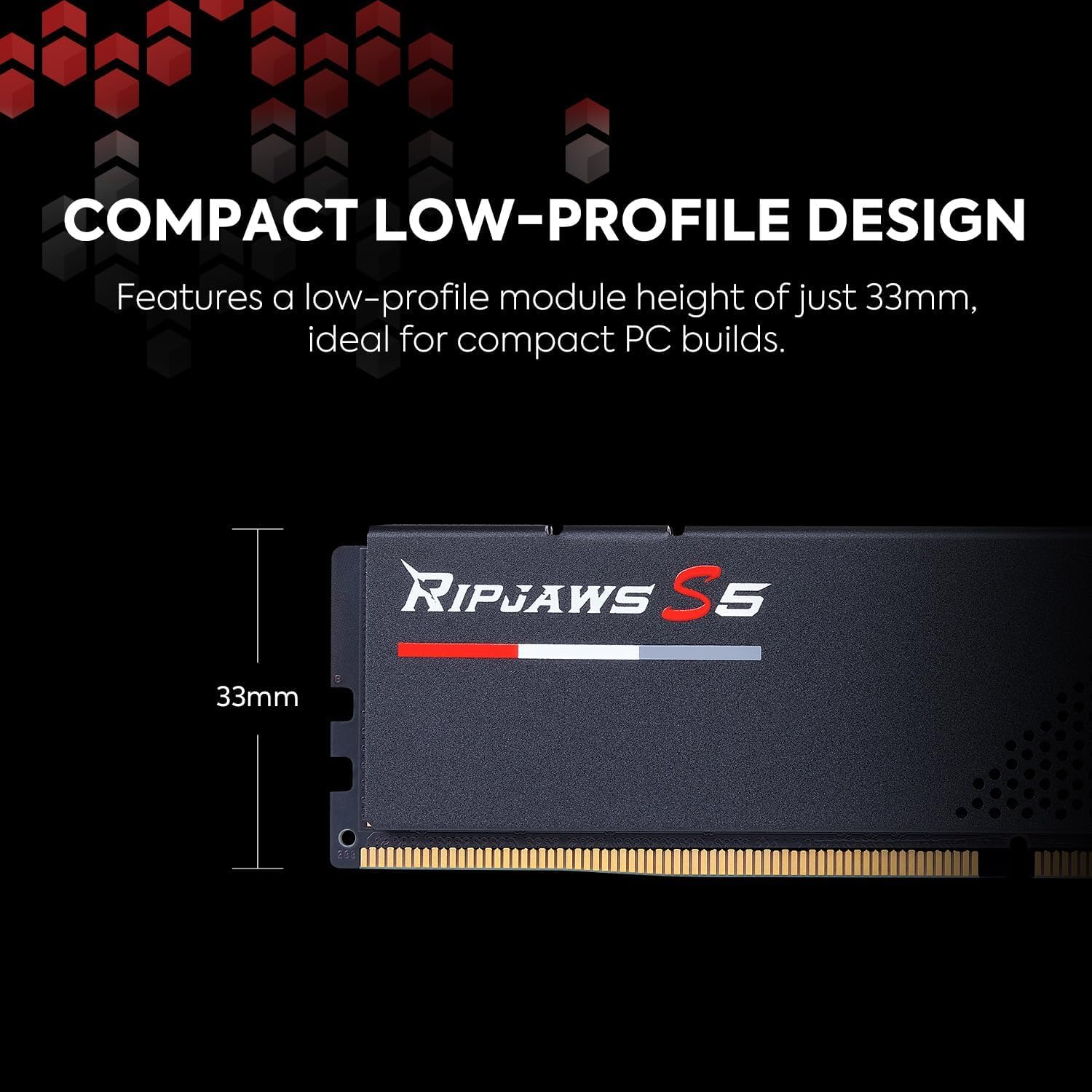 G.SKILL RIPJAWS S5 48GB (1 X 48GB) DDR5 5200 MHZ CL40 F5-5200J4040A48GX1-RS5K