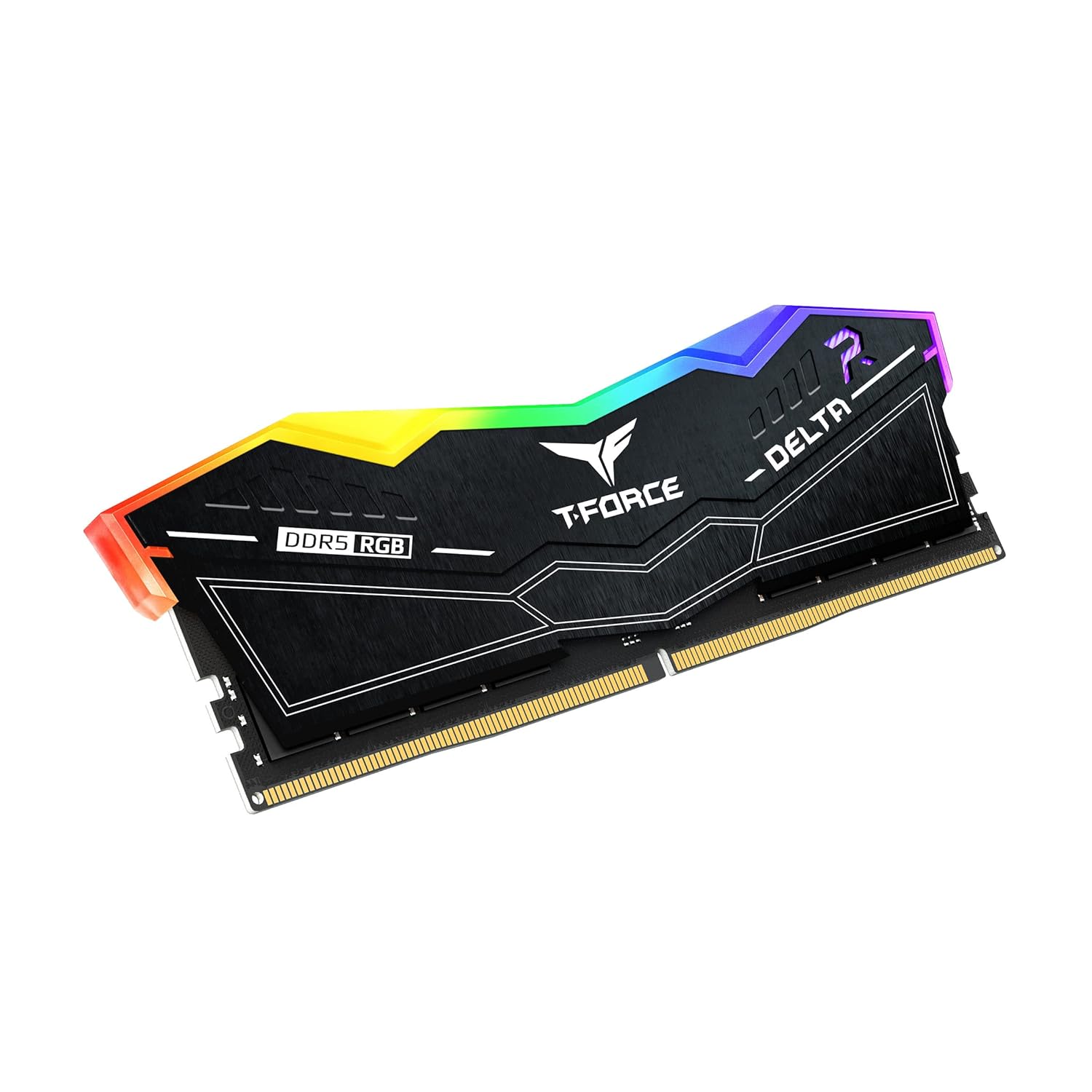 TEAMGROUP T-FORCE DELTA RGB 32GB (16GBX2) DDR5 6000MHZ DESKTOP RAM (BLACK) FF3D532G6000HC38ADC01