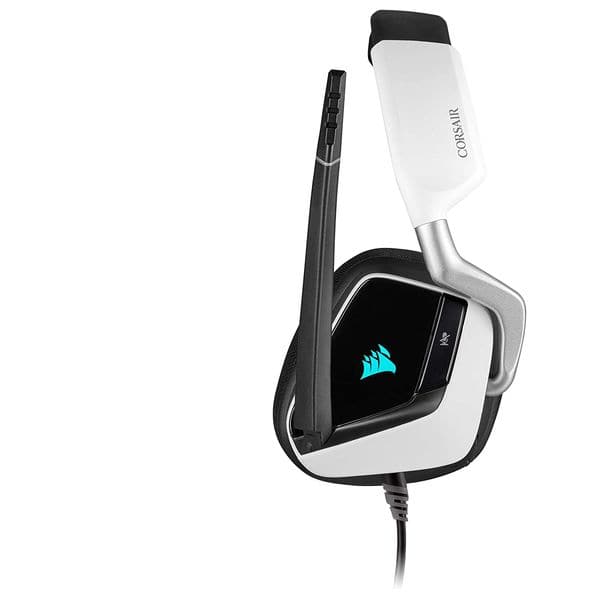 CORSAIR Void Elite RGB Wired/USB 7.1 Surround Gaming Headphone With Mic ( White ) ( PC )