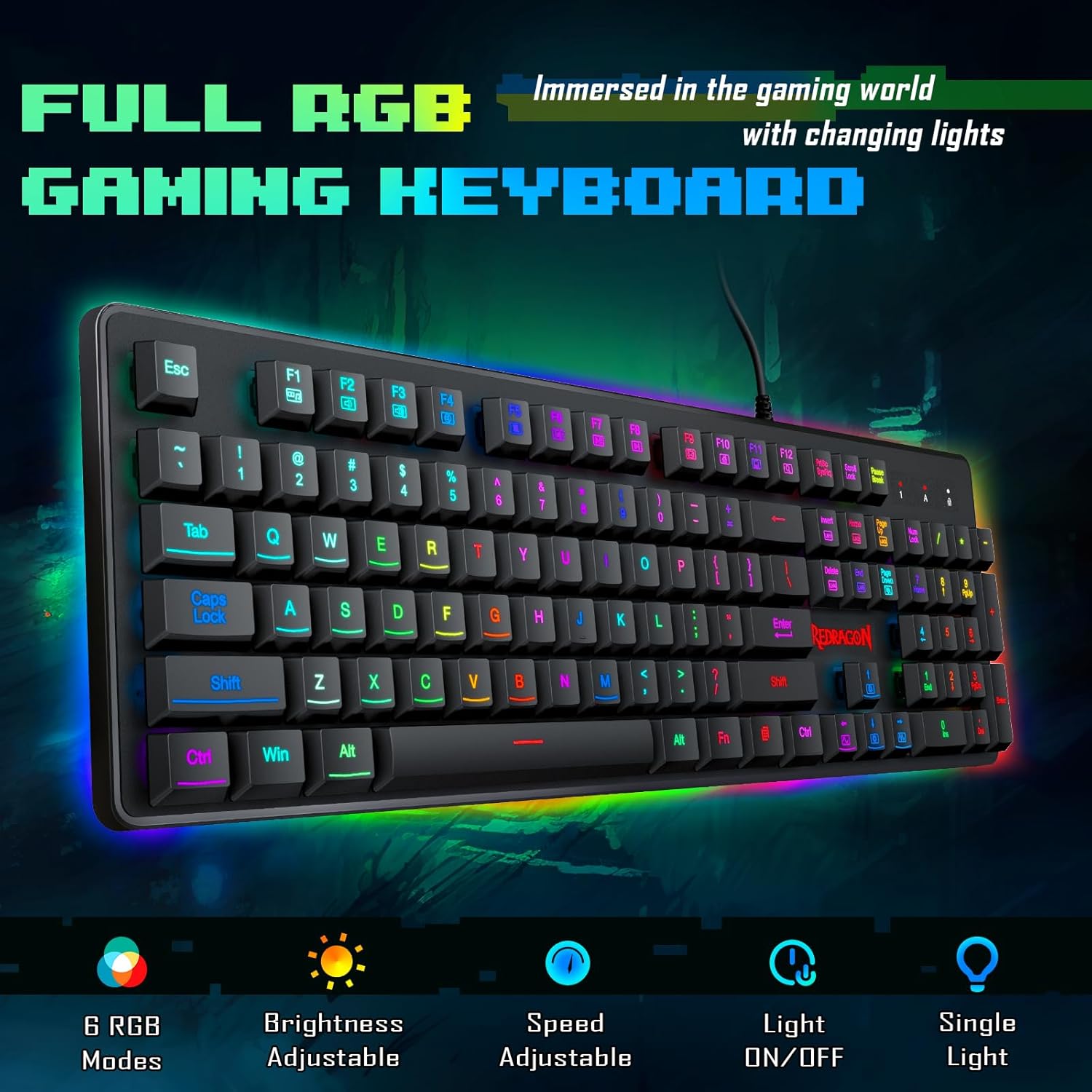 REDRAGON K509 DYAS (WITHOUT SIDE LIGHT)