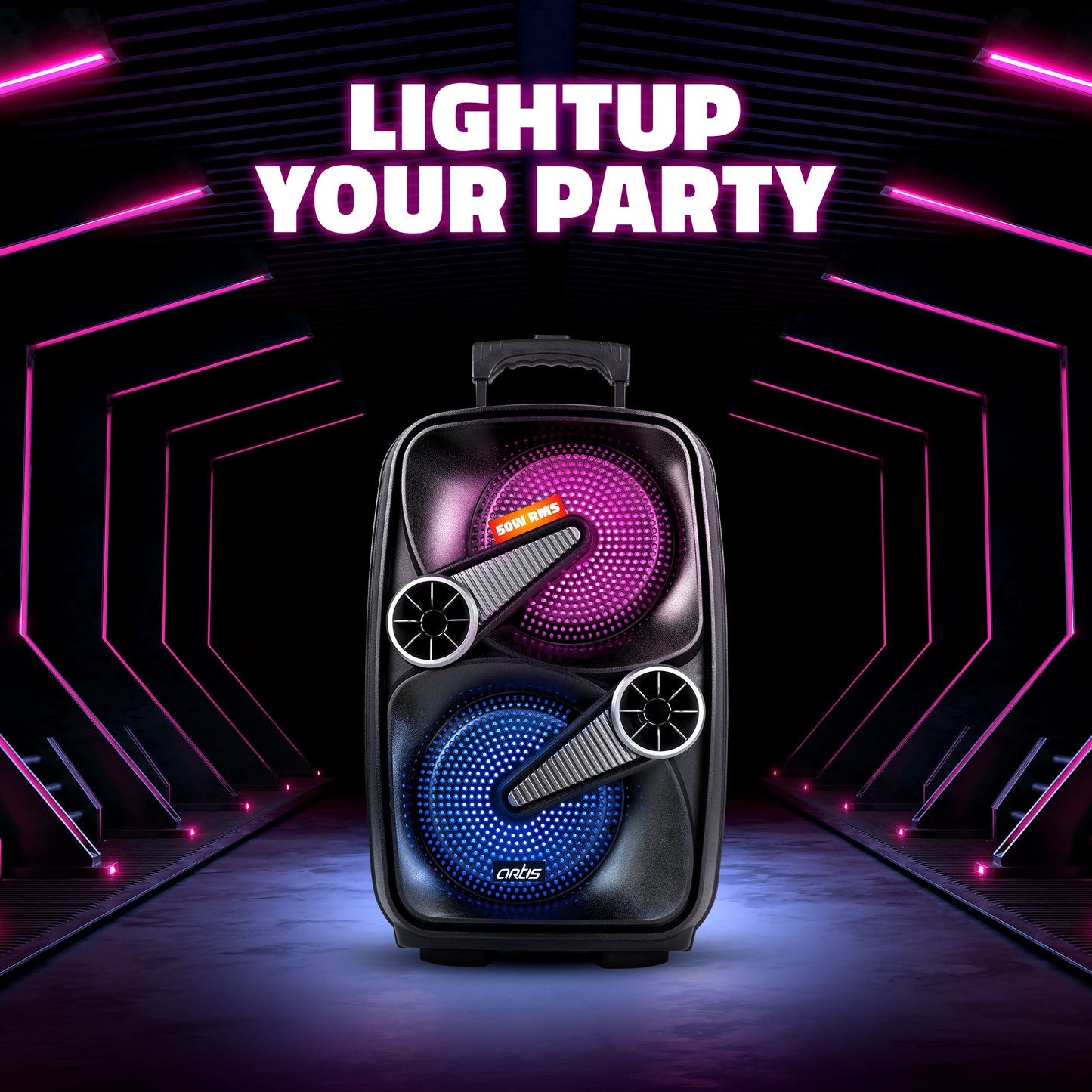 BT909 50W Wireless Bluetooth Party Speaker